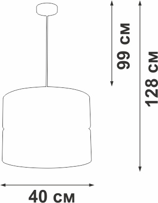 Изображение товара Подвесной светильник Vitaluce V2856-0/1S современный дизайн диаметр 40 см