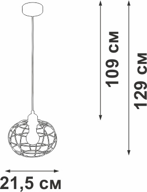 Изображение товара Подвесной светильник Vitaluce V2858-1/1S в стиле лофт черный металл