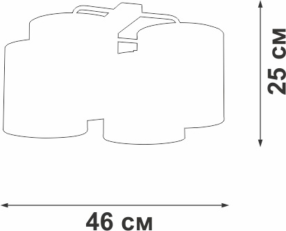 Изображение товара Потолочная люстра Vitaluce V28810-1/4PL с 4 текстильными абажурами современный стиль