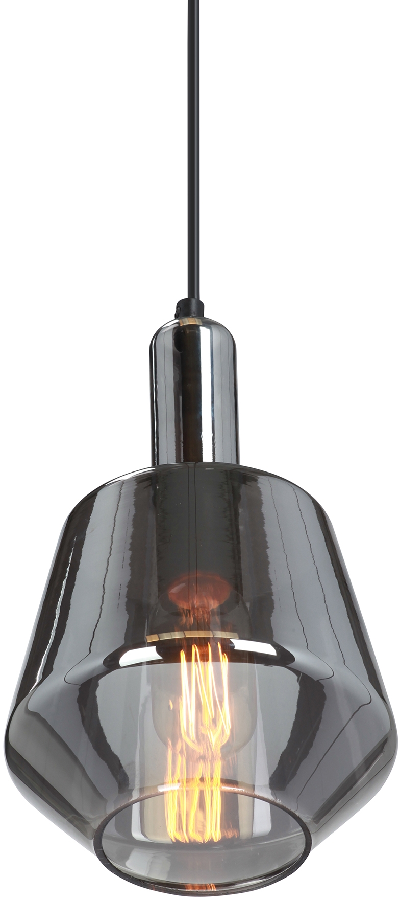 Изображение товара Подвесной светильник Vitaluce V2975-1/1S современный дизайн дымчатое стекло