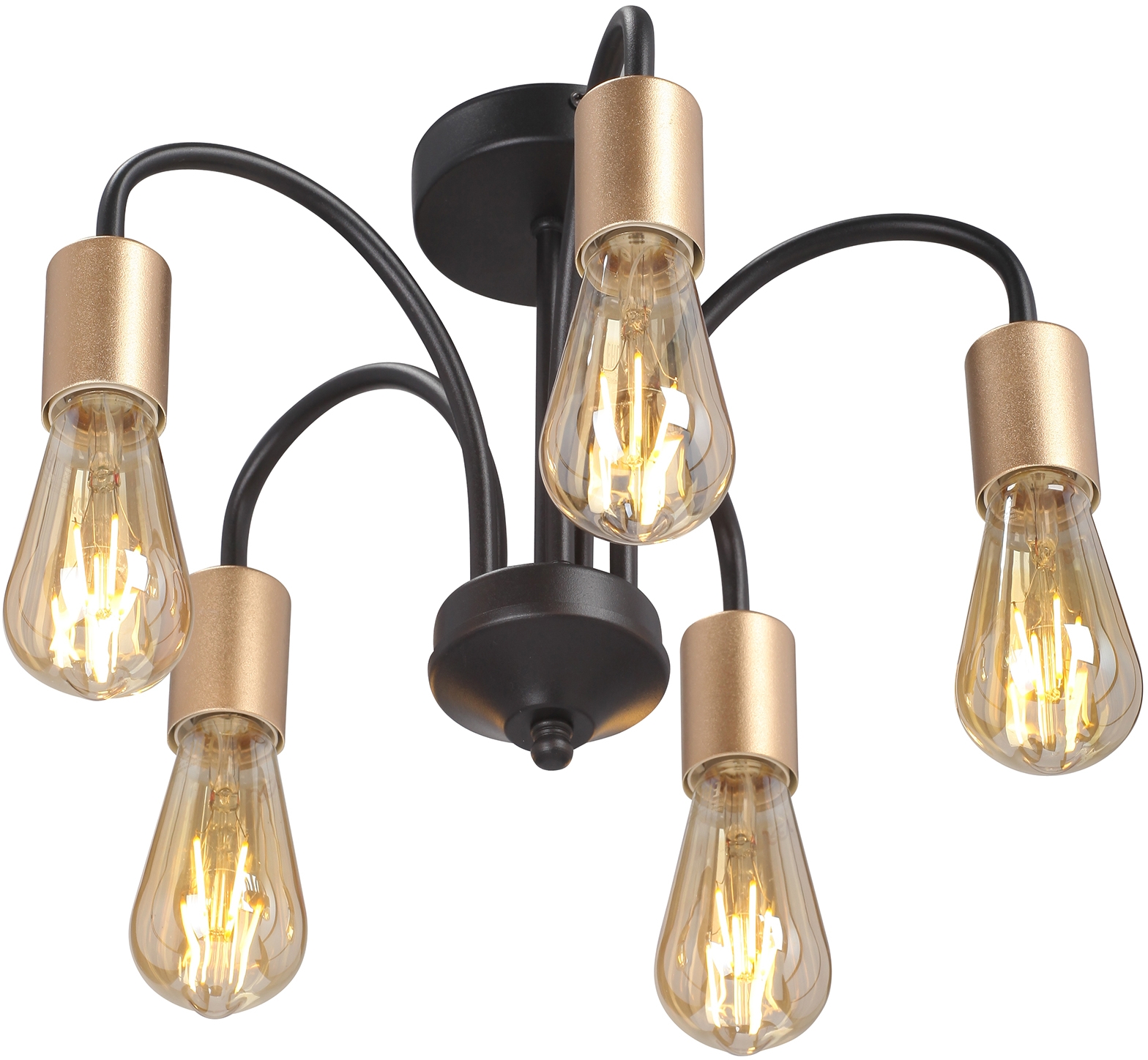 Изображение товара Потолочная люстра на штанге Vitaluce V3024-1/5PL стиль лофт минимализм