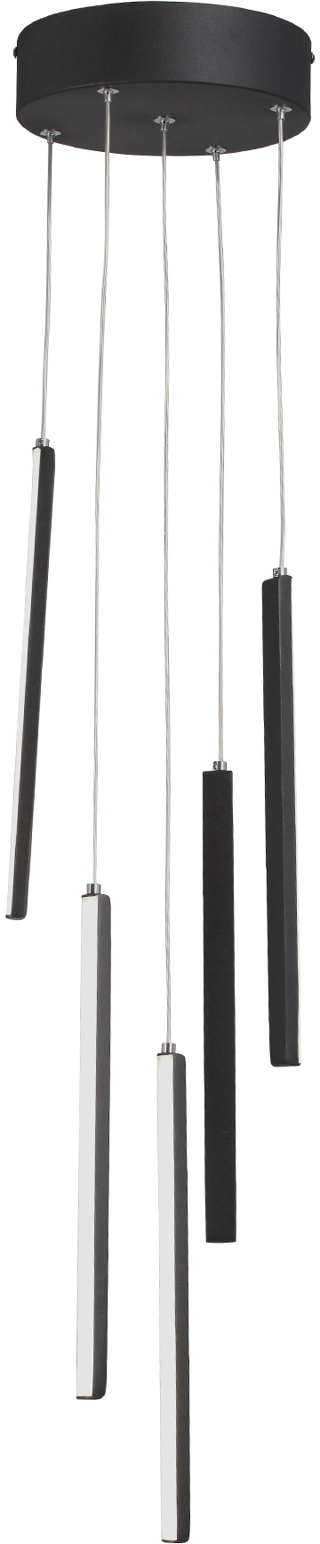 Изображение товара Подвесной светильник светодиодный Vitaluce V3045-1/5S черный стиль хай-тек