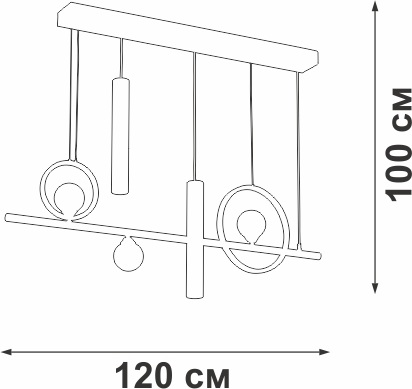 Изображение товара Подвесной светильник светодиодный Vitaluce V3095-0/5S кольцо