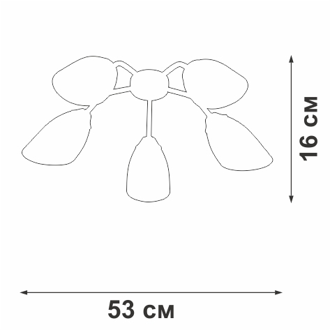 Изображение товара Потолочная люстра Vitaluce V31950/5PL в стиле модерн белая 5 плафонов