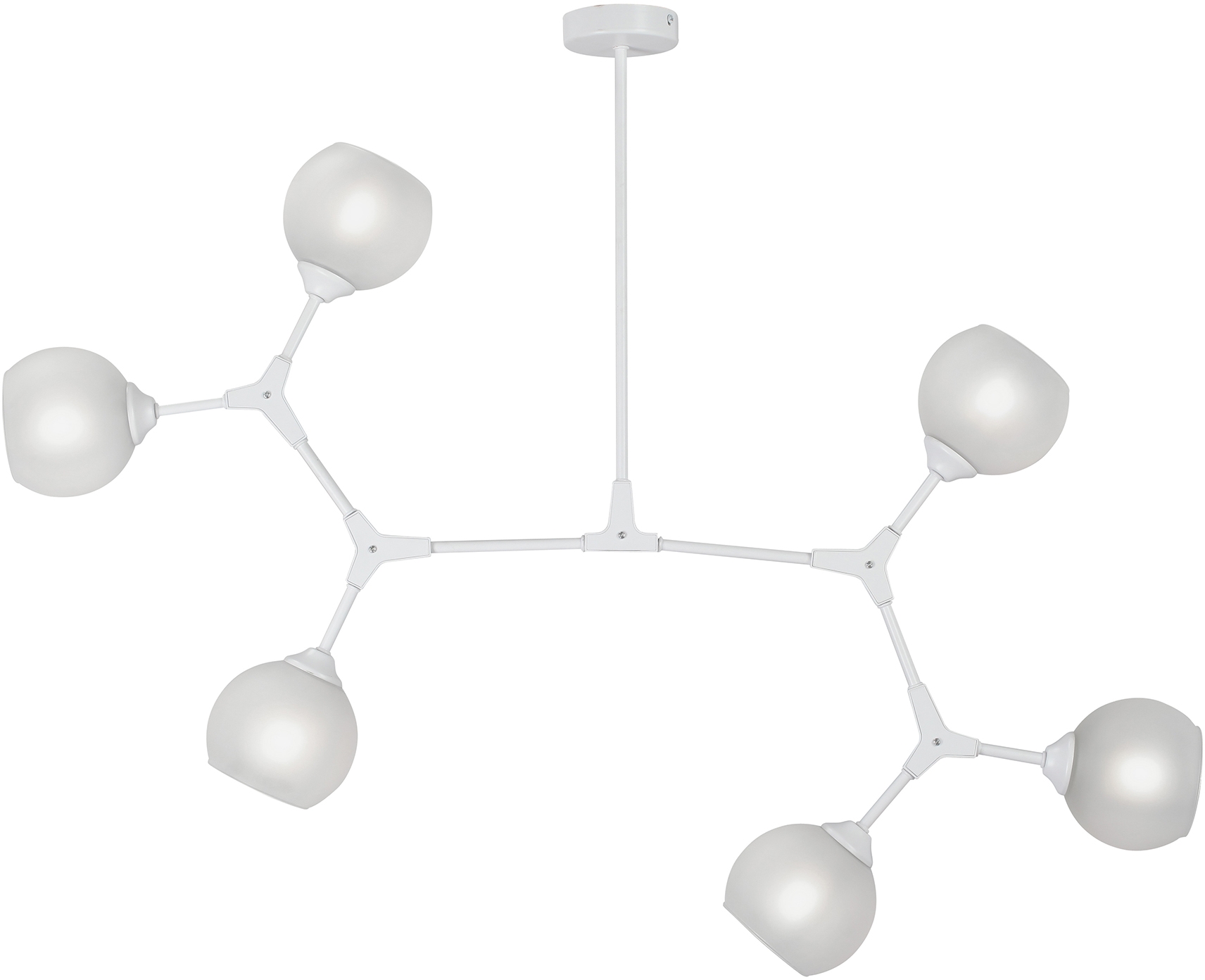Изображение товара Потолочная люстра молекулы на штанге Vitaluce V3790-0/6PL 6xE27 40Вт модерн