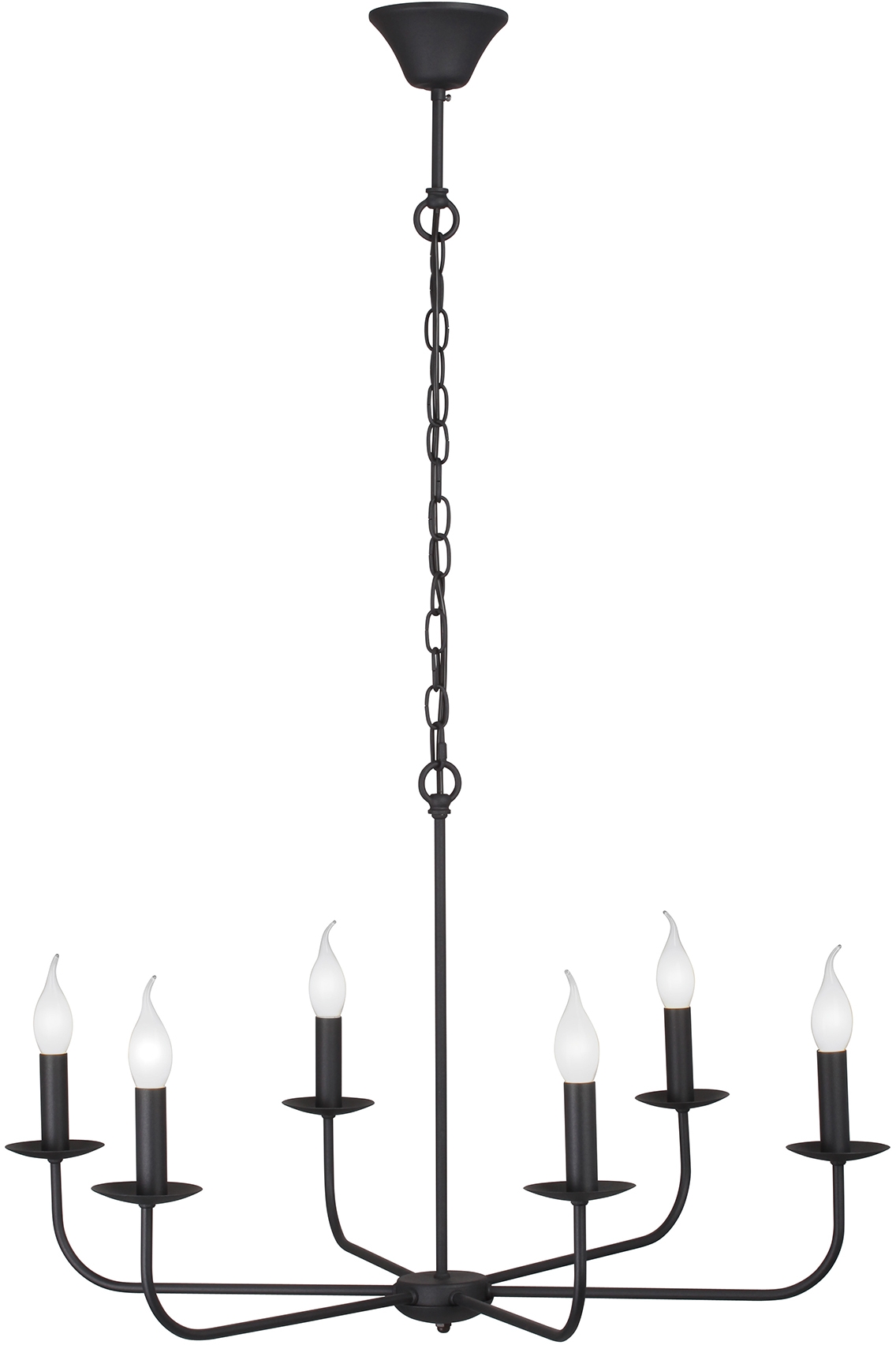 Изображение товара Подвесная люстра Vitaluce V3985-1/6 в виде свечи для современного интерьера