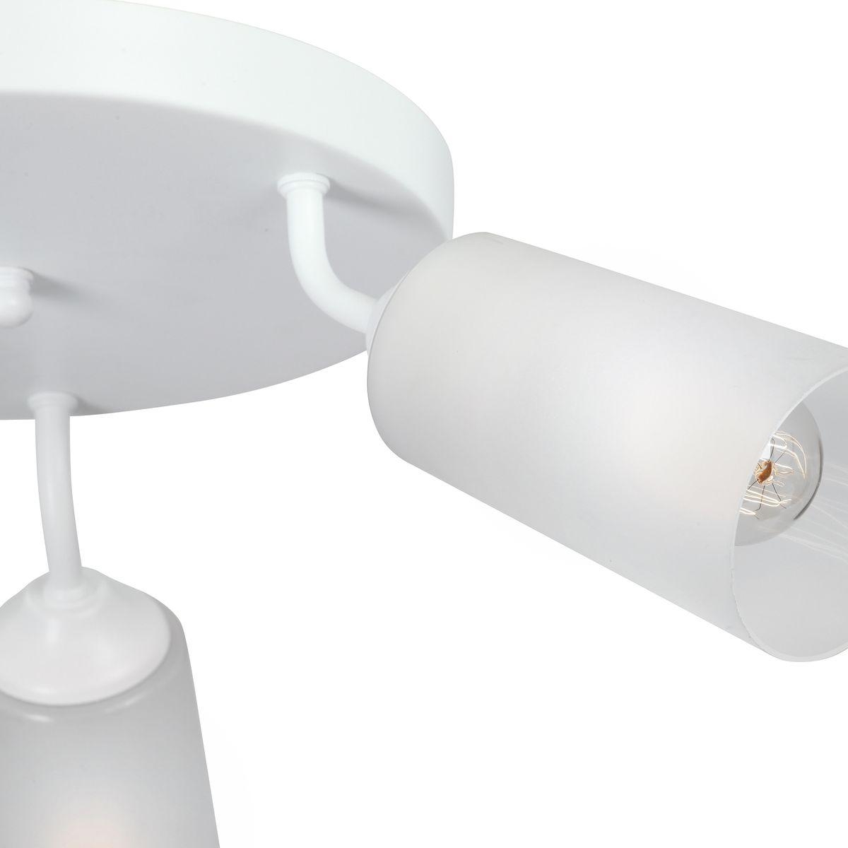 Изображение товара Потолочная люстра Vitaluce V4273-0/3PL белая 3 плафона стекло E27 120W