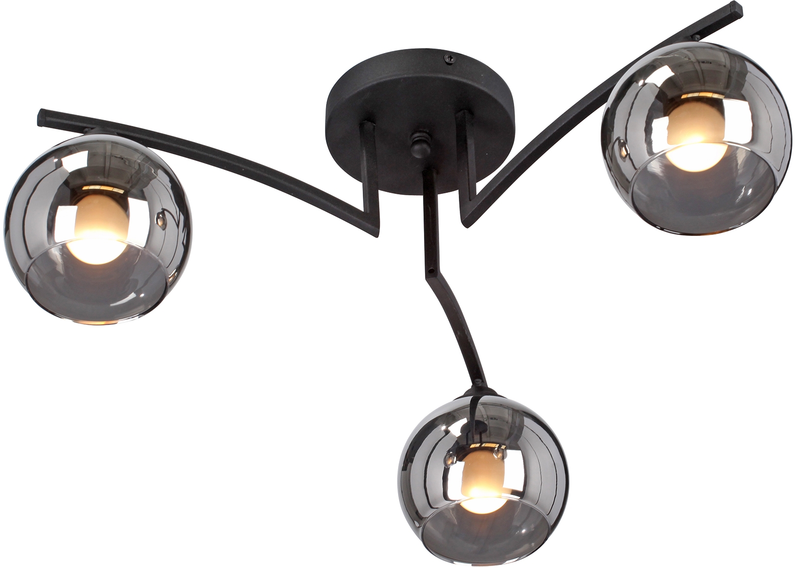 Изображение товара Потолочная люстра Vitaluce V4285-1/3PL на штанге с 3 стеклянными шариками