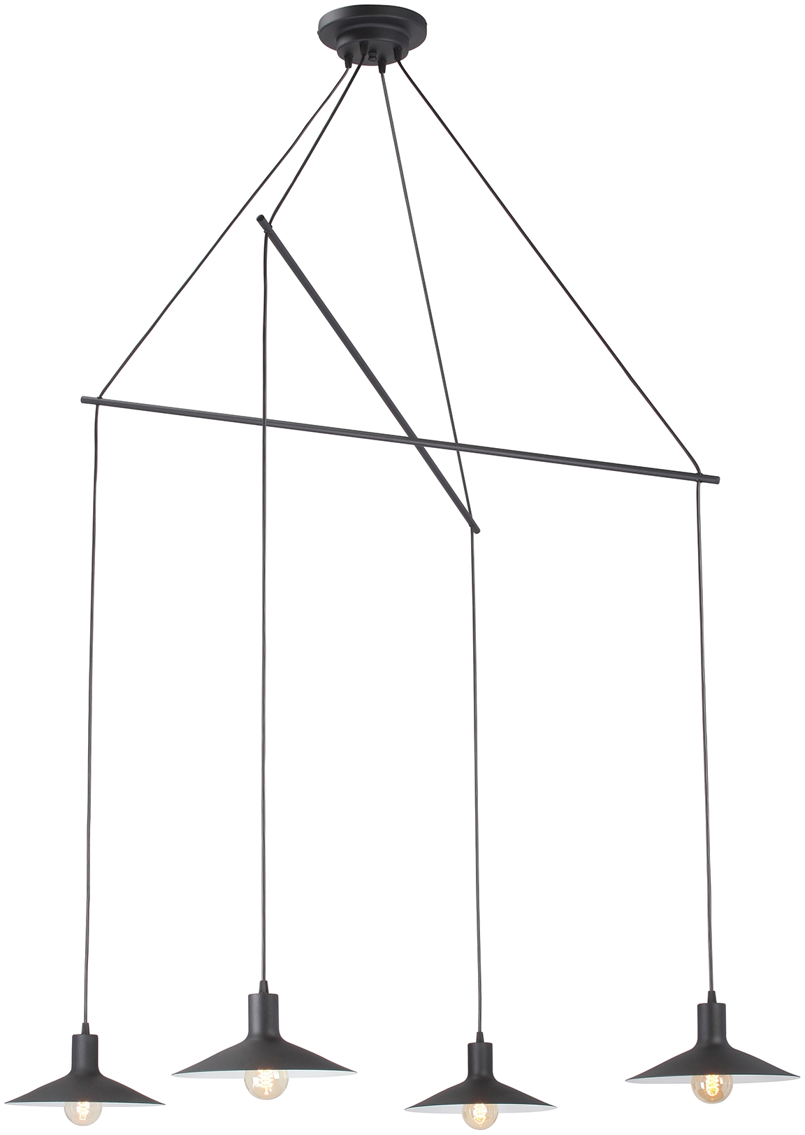 Изображение товара Подвесной светильник Vitaluce V4825-1/4S с 4 плафонами для гостиной и спальни