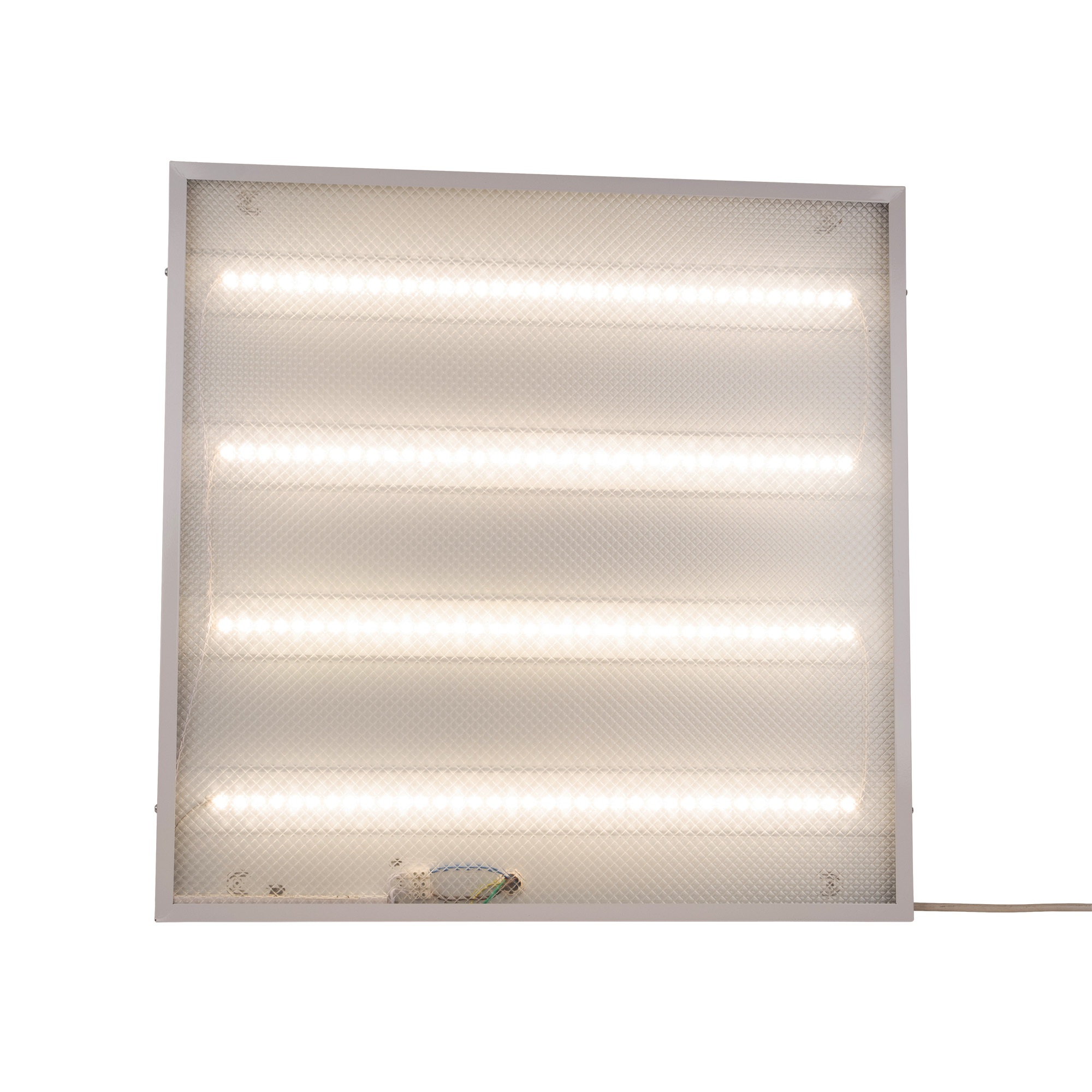 Изображение товара Светильник светодиодный потолочный универсальный, 4000K Рассеиватель «призма» встроенный и/п Volpe ULP-Q105 ULP-Q105 6060-45W/4000K WHITE