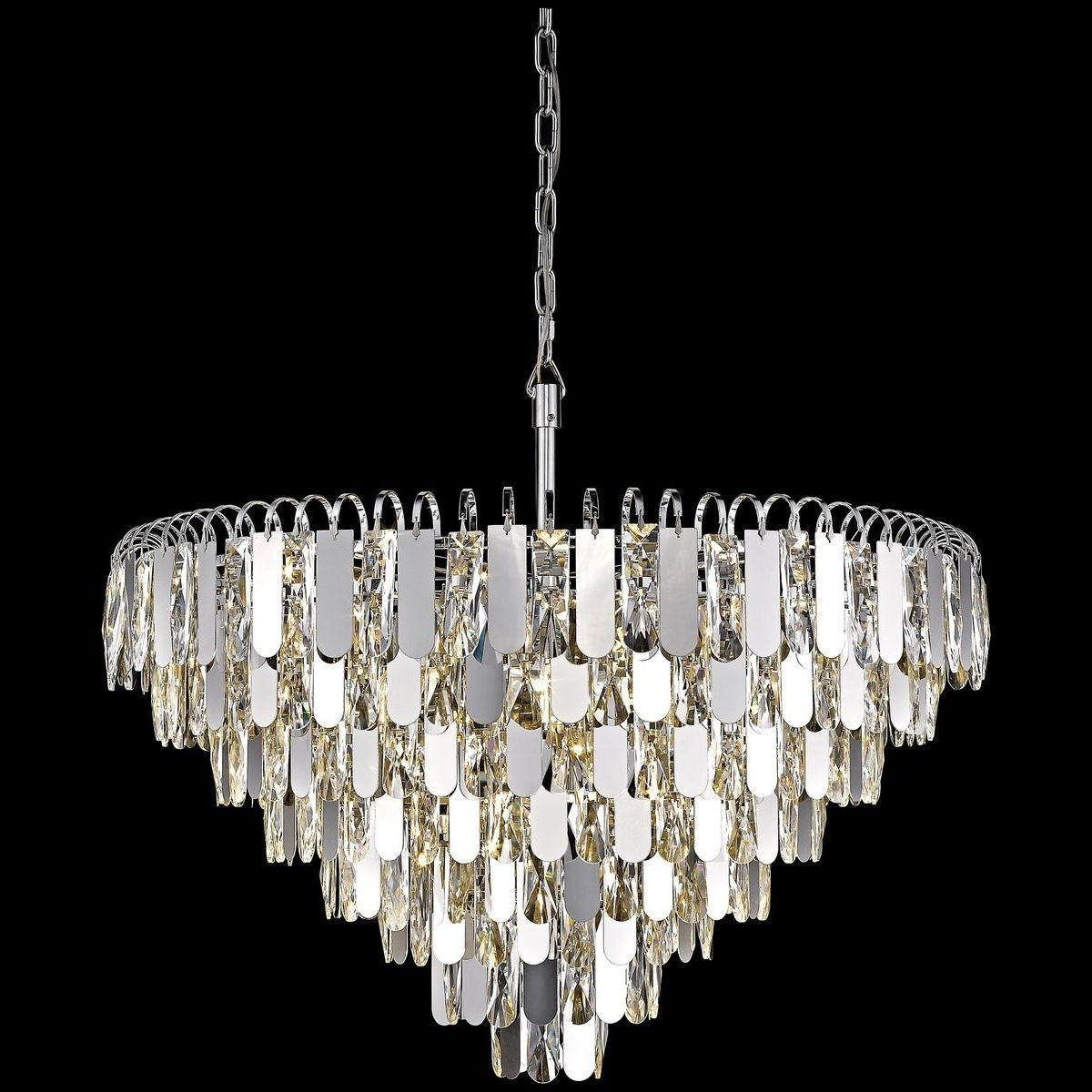 Изображение товара Подвесная каскадная люстра хрусталь Wertmark Crescentia WE105.22.103