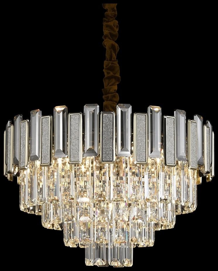 Изображение товара Подвесная каскадная люстра хрустальная Wertmark Candida WE131.09.303 классическая дизайн