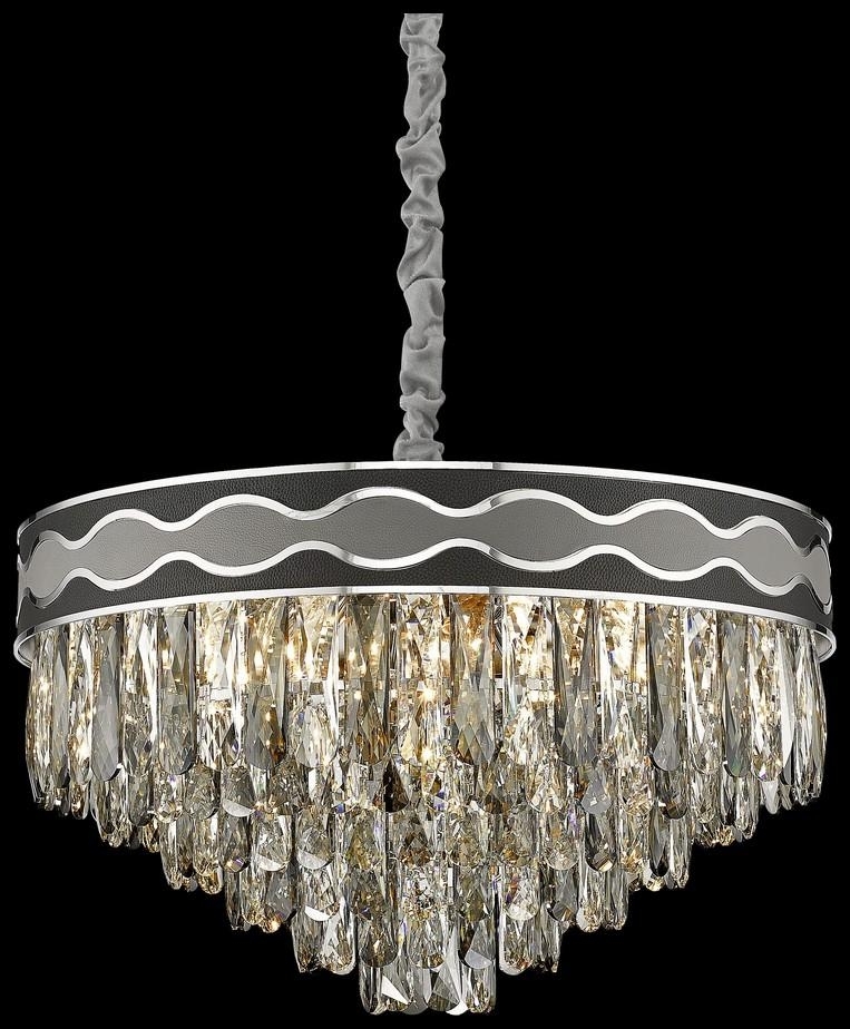 Изображение товара Подвесная каскадная люстра хрустальная Wertmark Calista WE135.12.103 классика дизайн просторная осв