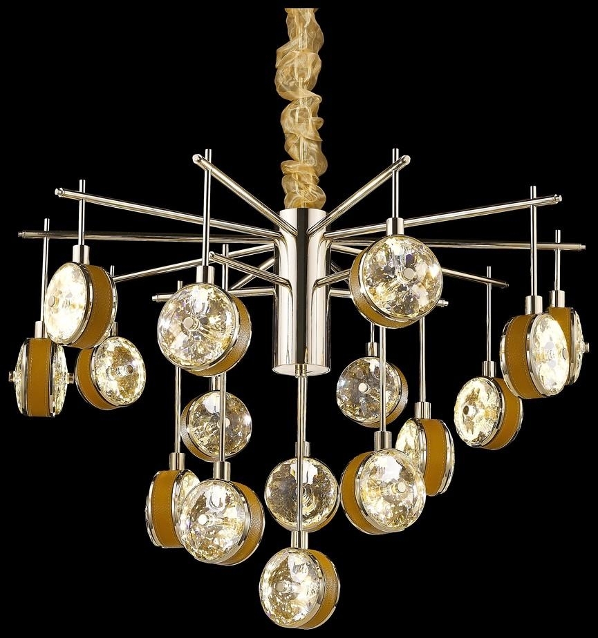 Изображение товара Подвесная хрустальная люстра Wertmark Mattia WE240.16.303 светодиодная арт-деко