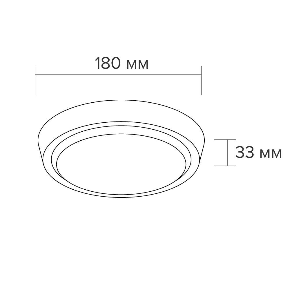 Изображение товара Настенно-потолочный светодиодный светильник Wolta 20Вт IP40 6500К