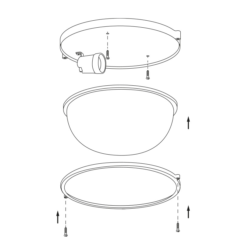 Изображение товара Настенно-потолочный светильник Wolta ДПБ03-100-001 для интерьера с IP54