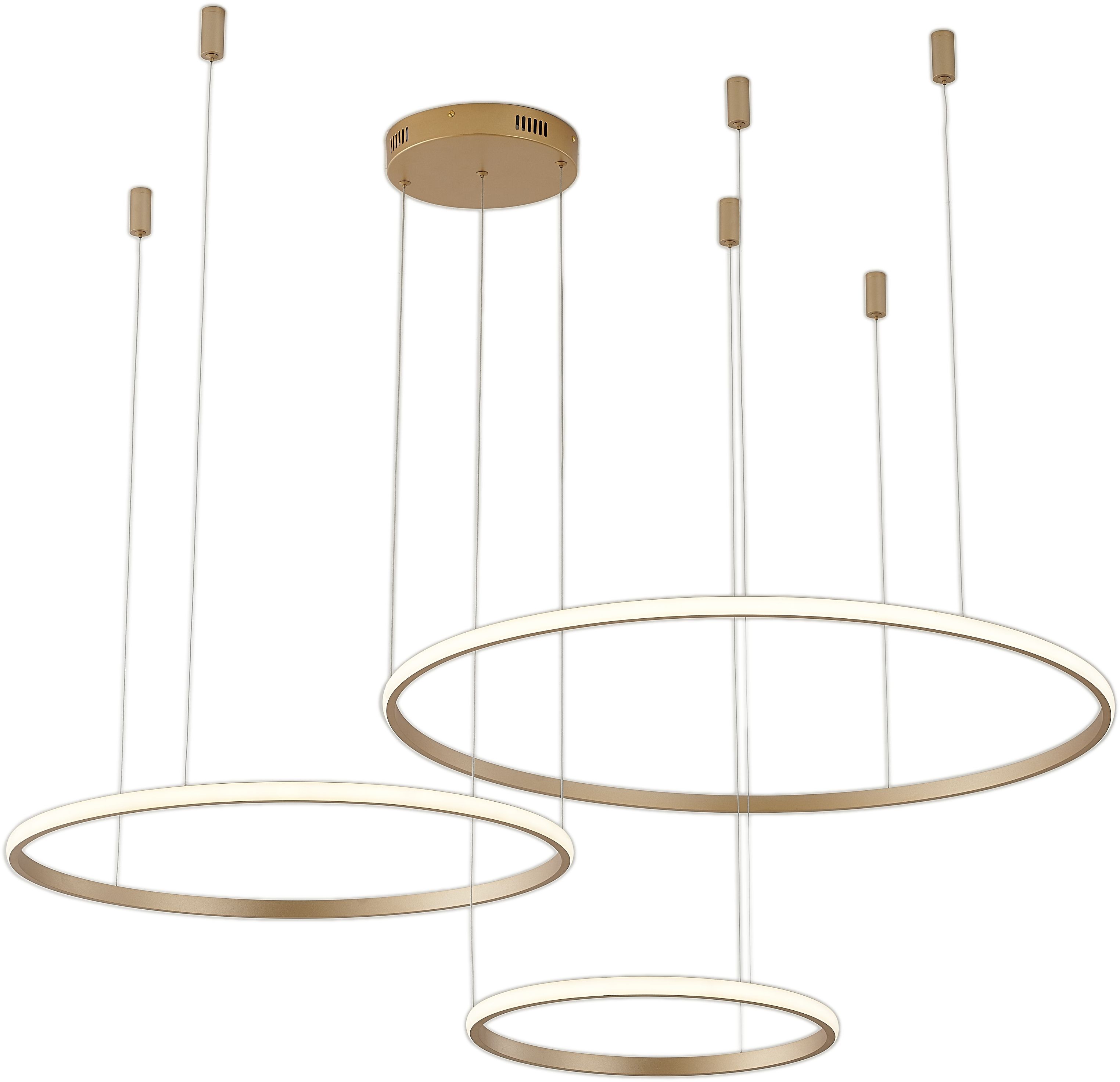 Изображение товара Подвесной светильник LED Zortes Ringolight ZRS.33325.75F в золоте