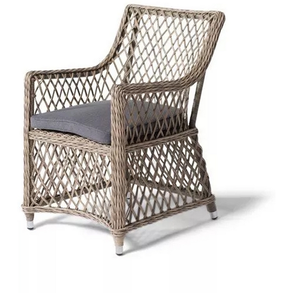 Изображение товара Плетеное уличное кресло из искусственного ротанга цвета соломенный 4SIS YH-C1619W-2