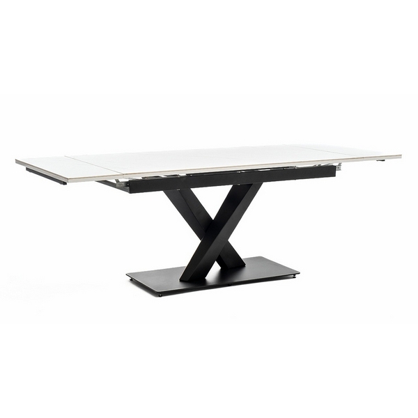 

Юпитер стол интерьерный раздвижной обеденный из керамики, цвет белый глянцевый 4SIS УТ-00005339, Юпитер DT-8132