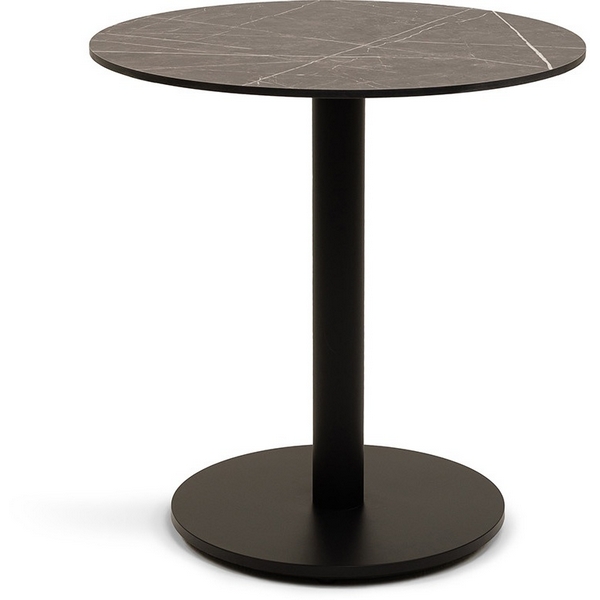 Изображение товара Каффе кухонный стол из HPL 70 см серый мрамор 4SIS