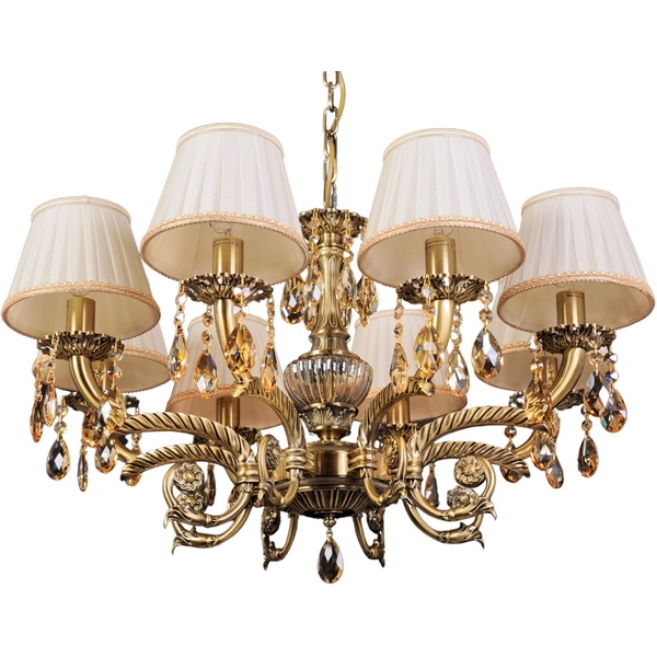 

Подвесная люстра L.8110-8BR CRISTAL-SHADE Abrasax Sylvia, Бронза, Sylvia L.8110-8BR CRISTAL-SHADE