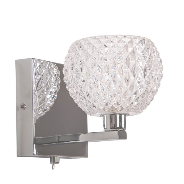 

Бра с выключателем Frieda WB.2301-1CR (Abrasax), Хром, Frieda WB.2301-1CR