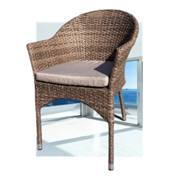 

Плетеное кресло AFM-353CL Beige + подушка (Искусственный ротанг/Бежевый) Afina, AFm-353CL Beige