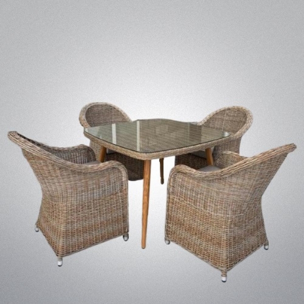 

Комплект мебели T368/Y490 Beige (4+1) (Искусственный ротанг/Светло-коричневый) Afina, T368/Y490 Light brown 4Pcs