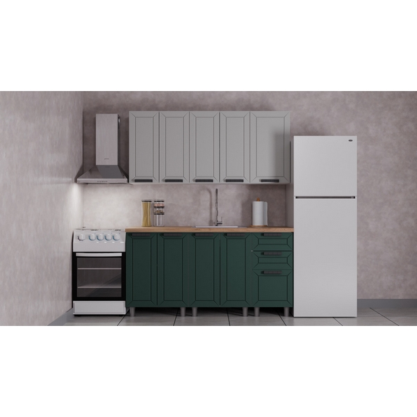 

ГК Аленушка 1,6м Лилия Керамика/Изумруд,скоба черный,сонома, Бежевый;зеленый, Лилия Н00240391