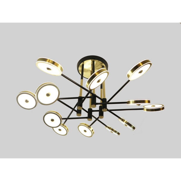 

Потолочная LED люстра на штанге Alfa Light F3224-34, Золото, F3224-34