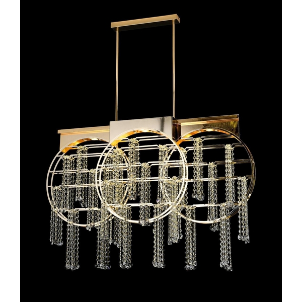 

Потолочная LED люстра на штанге Alfa Light F3624-30, Золото, F3624-30