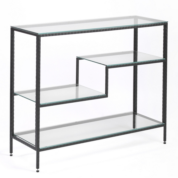 

Консольный стол AllConsoles 1011-CB loft clear черный муар, 1011-CB loft clear