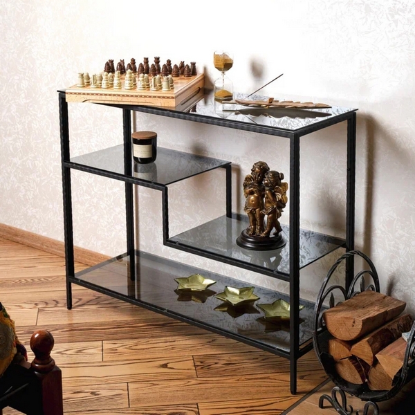 

Консольный стол AllConsoles 1011-CB loft grey черный муар, 1011-CB loft grey