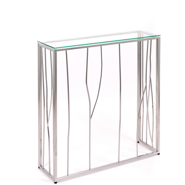 

Консольный стол AllConsoles 1024-CS clear серебряный, 1024-CS clear