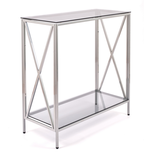 

Консольный стол AllConsoles 1031-CS grey серебряный, Серый;прозрачный, 1031-CS grey