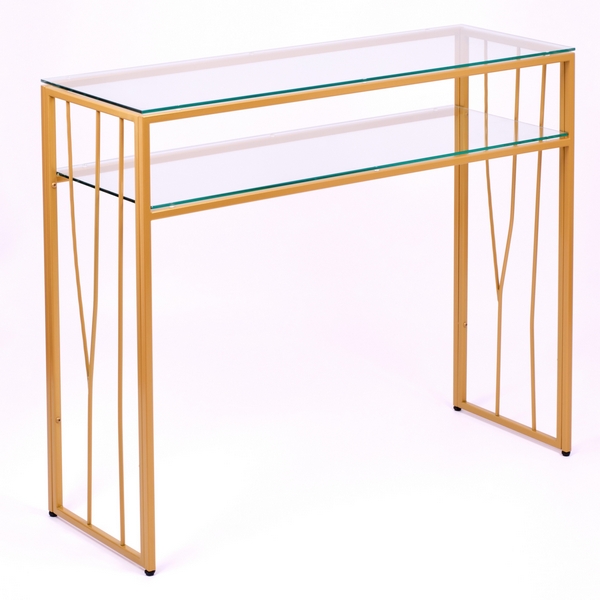 

Консольный стол AllConsoles 1121-CG clear золотой, Золотой;прозрачный, 1121-CG clear