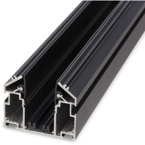 

Трековый шинопровод встраиваемый однофазный с закладным профилем для натяжного потолка ПВХ 3м 220V черный AM Group AM539 3M BK SMART, AM539 3M BK SMART