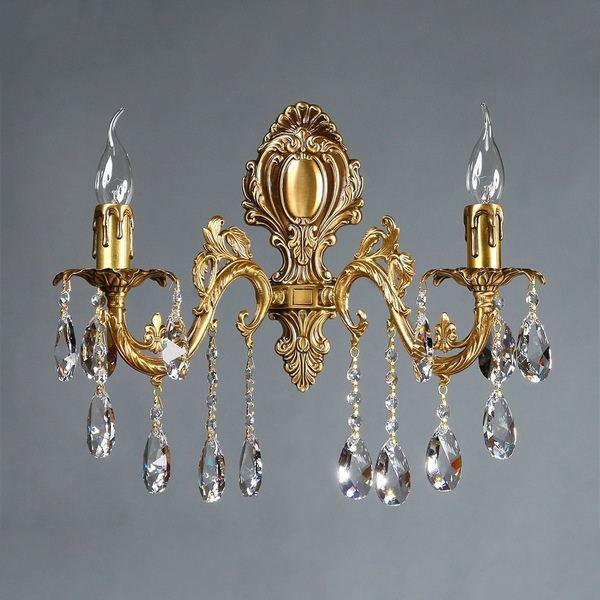 

Бра хрусталь Ambiente Granada 2118/2 AB Leaf crystal, Бронза, Granada 2118/2 AB Leaf crystal