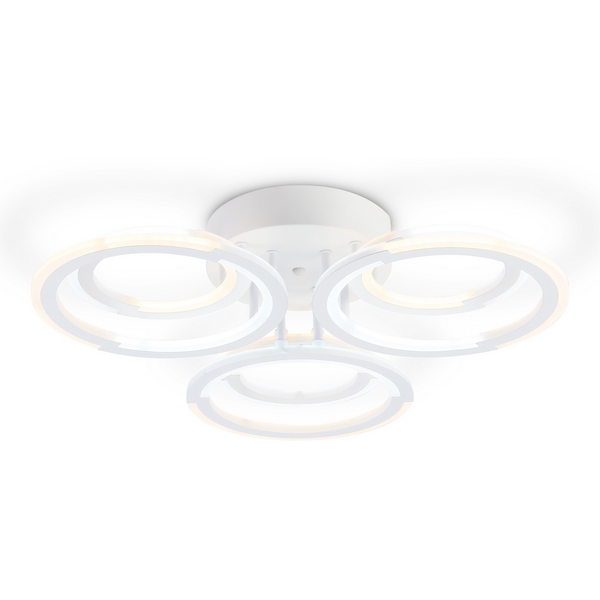 

Потолочная люстра (+ночной режим) светодиодная на штанге с пультом Ambrella ACRYLICA FA8943 кольцо, Белый, Acrylica FA8943