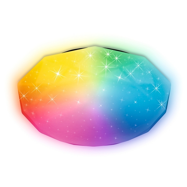 

Потолочный светильник RGB светодиодный с пультом управление цветовой температуры и яркости ночной режим Ambrella FF FF417, Белый, FF FF417
