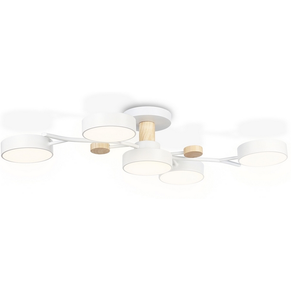 

Потолочная люстра на штанге светодиодная с пультом Ambrella Comfort FL4834, Белый, Comfort FL4834