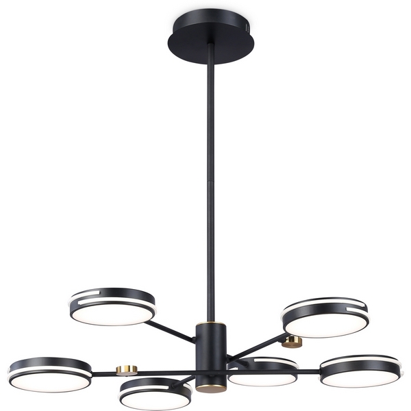 

Потолочная люстра светодиодная Ambrella COMFORT FL51639, Черный, Comfort FL51639