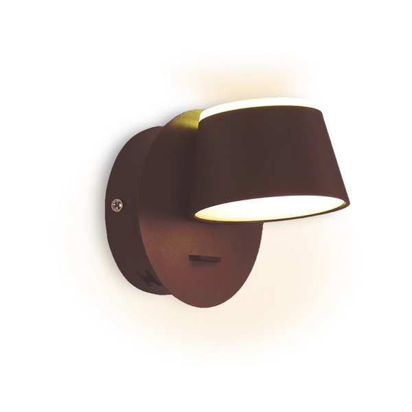

Настенный светильник светодиодный с выключателем Ambrella Individual FW168, Коричневый, Individual FW168