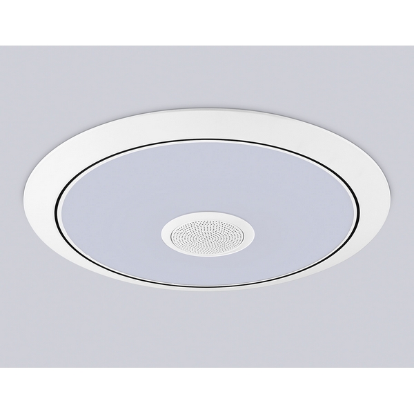 

Потолочный светильник круглый светодиодный с пультом (Bluetooth-динамик, Ночной режим, С таймером) Ambrella Orbital FZ720, Белый, Orbital FZ720