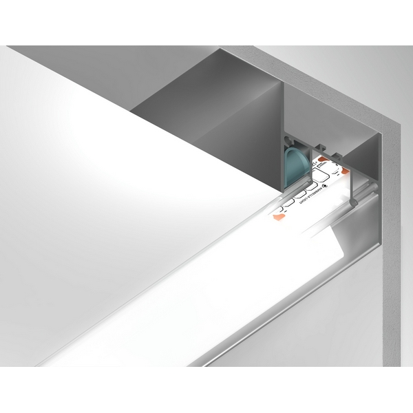 

Алюминиевый профиль для натяжного потолка для светодиодной ленты до 12мм Ambrella Illumination GP4050AL, illumination GP4050AL