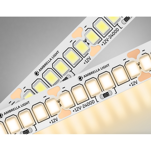 

Светодиодная лента Ambrella Illumination GS1401 2835 240Led 17W/m 12V IP20 3000K 5m, illumination GS1401