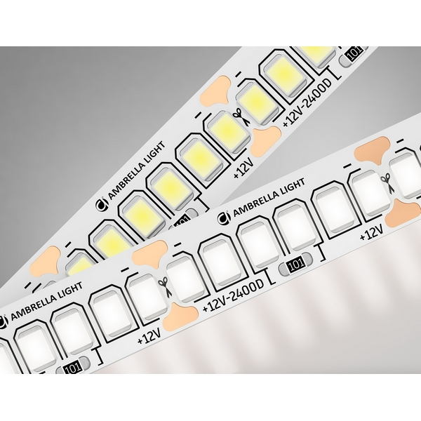 

Светодиодная лента Ambrella Illumination GS1402 2835 240Led 17W/m 12V IP20 4500K 5m, illumination GS1402