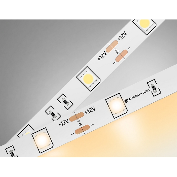 

Светодиодная лента Ambrella Illumination GS1801 5050 30Led 7.2W/m 12V IP20 3000K 5m, illumination GS1801