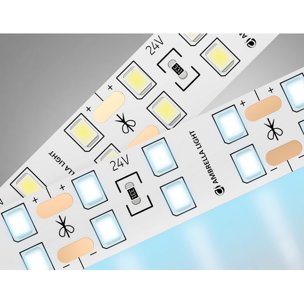 

Светодиодная лента двухрядная Ambrella Illumination GS3603 2835 204Led 20W/m 24V IP20 6500K 5m, illumination GS3603