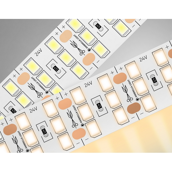 

Светодиодная лента трехрядная Ambrella Illumination GS3901 2835 324Led 26W/m 24V IP20 3000K 5m, illumination GS3901